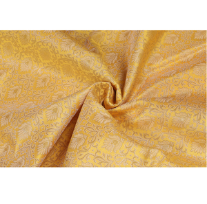 Tela Brocada con Diseño Floral, Material Poliéster con Acabado Suave para Vestidos Étnicos y Decoración de Interiores - Product Image 1