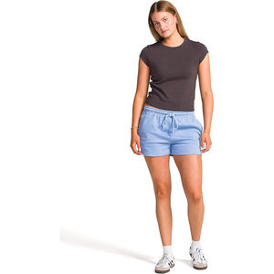 Pantalones Cortos Térmicos para Mujer, Forrados de Felpa para Invierno, Cintura Alta, Bolsillos Laterales, Cordón Ajustable, Ropa para Correr en Clima Frío - Product Image 1