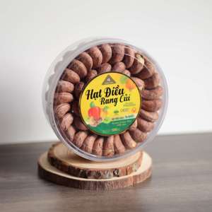 Núcleos de Anacardo Orgánicos Premium sin Cáscara de Origen Vietnamita, al por Mayor, W180 en Caja Redonda de Regalo de 500g - Marca Dong Phu - Product Image 1