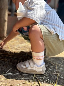 Chaussettes pour bébés en Spandex/Nylon/Coton de haute qualité, personnalisées, avec logo jacquard, respirantes, coupe basse, vente en gros, fabricant - Product Image 2