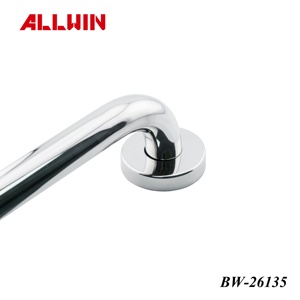 Barra de Agarre Curva de Seguridad para Baño de Acero Inoxidable, 135 Grados, Montada en la Pared, Pulida - Product Image 6