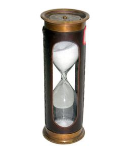 Venta al por mayor de tiempo que los padres día regalo steampunk Decoración de mesa de latón de navegación lateral brújula 5 minutos reloj regalo - Product Image 2