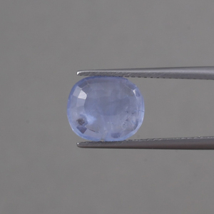 Saphir bleu naturel en vrac de qualité supérieure, 6,43 carats, taille ovale 12 mm, poli à la main, certifié IGI, finition cirée/huileée - Product Image 3