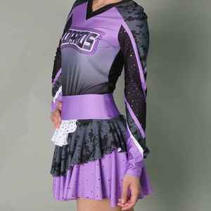 Nouveaux uniformes de cheerleading personnalisés pour femmes 2026 – Nouveau style, logo personnalisé, 100 % polyester, confortables - Product Image 4
