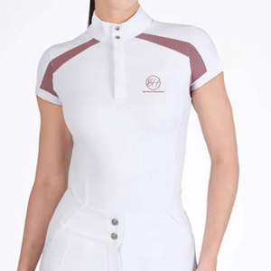 Ropa Deportiva Contemporánea para Montar a Caballo, Camisetas de Entrenamiento Transpirables de Secado Rápido, Diseño Personalizado al por Mayor - Product Image 6