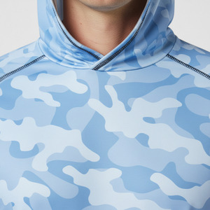 T-shirt à manches longues à capuche de pêche personnalisé de qualité supérieure, entièrement imprimé par sublimation, protection UV UPF 50, respirant et à séchage rapide - Product Image 5
