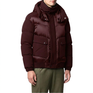 Chaqueta Bomber con Cuello Alto de Último Diseño, Chaqueta de Plumón Personalizada para Hombre, Abrigo Grueso y Cálido para Invierno, Ropa de Abrigo para Exteriores - Product Image 2