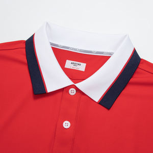 Aristino Golf <b>Men's</b> Red <b>Polo</b> <b>Shirt</b> APSG17AS2 - Solid Design Hot Price Top Product - Product Image 5
