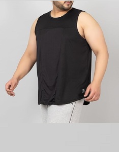 Débardeur de sport en coton à séchage rapide pour homme, col rond, sans manches, couleur unie, vente en gros - Product Image 4