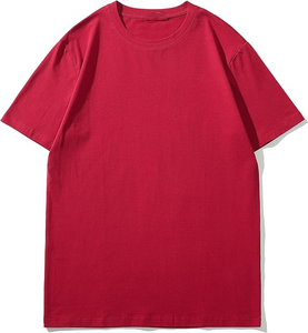 เสื้อยืดคอตตอนถักเนื้อหนัก 240 GSM 100% ทรงปกติ คุณภาพพรีเมียม ขายส่ง แห้งเร็ว ระบายอากาศได้ดี - Product Image 1