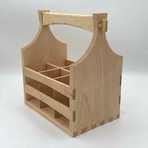 Modern Durable Wooden Caddy Organizer <b>Storage</b> <b>Box</b> with Handle for Kitchen Bathroom Desk-Portable Tabletop Decoration - Product Image 1