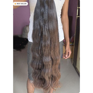 Extensions de cheveux naturels Remy vierges indiens de haute qualité, tissage double trame à la machine pour femmes, prix de gros - Product Image 1