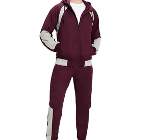 Chándal Deportivo de Alta Calidad para Hombre, Manga Larga, con Capucha y Cremallera, Logotipo Personalizado, Transpirable, 100% Algodón - Product Image 5