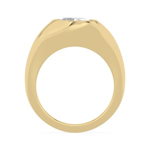 Élégante bague de fiançailles solitaire ovale en or rose 10K avec diamant de laboratoire 2.00 carats, haute joaillerie de luxe pour mariage et anniversaire - Product Image 6