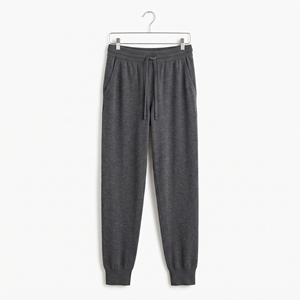 Pantalones Jogger de Cachemira para Mujer, Tejido de Punto, Cintura Plana, Cómodos, Casuales, Cálidos, OEM, ODM, Venta al Por Mayor, Fábrica, Logotipo Personalizado, MOQ Bajo - Product Image 3