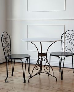 Ensemble de meubles d'extérieur contemporains en fer pour jardin, patio, balcon, avec un design élégant et une structure métallique durable - Product Image 1