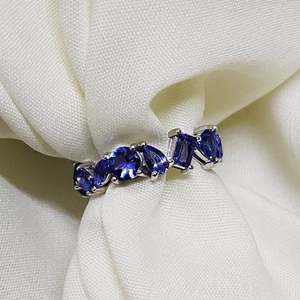 Natural Tanzanite <b>Ring</b> <b>Dainty</b> Handmade Gemstone Jewelry For Women December Birthstone Gift Everyday Wear Elegant <b>Ring</b> - Product Image 2