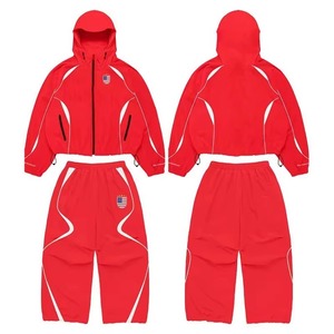 Chándal cortavientos 100% nailon, pantalón y chaqueta con capucha, chándal cortavientos impermeable para hombre - Product Image 3