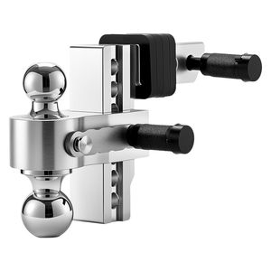 Gancio di traino regolabile da 6 pollici con attacco a tre sfere, per sfera di rimorchio da 1-7/8-2-5/16 pollici e ricevitore da 2 pollici - Product Image 1