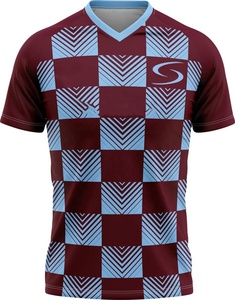 ชุดเสื้อฟุตบอลของผู้ชายสำหรับ2023ชุดเสื้อฟุตบอลแบบเรียบพิมพ์โลโก้แบบออกแบบได้ตามต้องการพร้อมกางเกงขาสั้น - Product Image 1