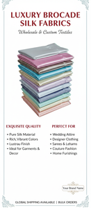 ผ้าไหมหรูหราสำหรับชุดแต่งงาน ผ้าไหมมัลเบอร์รี่แท้ ทอแบบแจ็คการ์ด ขายส่ง ผ้าลายดอกสไตล์บาเนราซี - Product Image 6