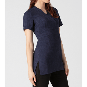 Ensemble d'uniformes médicaux tricotés pour femmes, col en V, extensibles dans les 4 sens, respirants et confortables, pour la vente en gros - Product Image 3