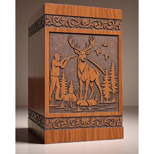Natural Wood Urn for Green Funeral Ceremony Biodegradable Wooden Urn for Eco Burial by AYAANS - Product Image 2