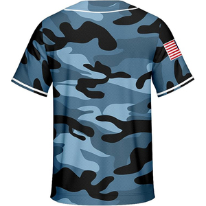 เสื้อเบสบอลสีน้ำเงินแบบมีสไตล์ ระบายอากาศได้ดี แขนสั้น คุณภาพสูง แห้งเร็ว เหมาะสำหรับทุกเพศ - Product Image 2