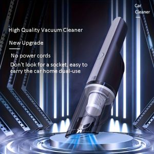 Aspirapolvere per Auto Wireless Argento con Forte Aspirazione, Mini Aspirapolvere Portatile Ricaricabile per Casa, Alimentazione USB - Product Image 3