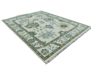 Alfombra de lana anudada a mano persa de 8x10 personalizable, elegante sala de estar abstracta, juegos de suelo, fábrica de algodón de alta venta - Product Image 2