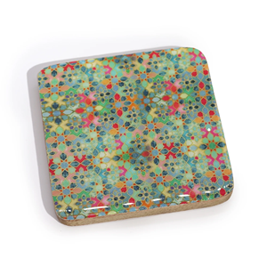 Juego de 4 Posavasos de Madera Maciza de Roble Rojo y Nogal, Hechos a Mano, Modernos, Cuadrados, Ecológicos, con Soporte Faizacraft, Grosor Personalizable, Uttar - Product Image 6