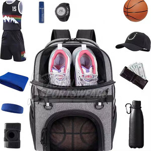 Comfortable Ergonomic Design Padded Basketball <b>Backpack</b> With Side Pockets For High Performance Athletes - Product Image 4