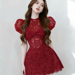 เดรสผู้หญิงสุดหรู แขนสั้น ดีไซน์ลงตัวทั้งความสง่างาม ความสบาย ทั้งแบบลำลองและเป็นทางการ เหมาะสำหรับหลากหลายโอกาส ผ้าไหมแม็กซี่ - Product Image 3