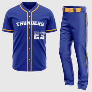 ชุดกีฬาเบสบอลและซอฟต์บอลคุณภาพสูง ดีไซน์ยอดเยี่ยม ปี 2026 ชุดยูนิฟอร์มคุณภาพดีที่สุดสำหรับเยาวชน ซอฟต์บอลแบบสโลว์พิทช์ ชุดยูนิฟอร์มแห้งเร็ว - Product Image 1