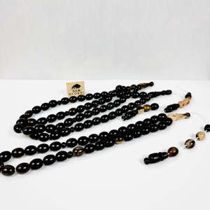 Perles faites à la main 10mm 33 pcs perles de prière Tasbih chapelet musulman de luxe de haute qualité fait de vraies perles de corne de buffle islamique musulman - Product Image 1