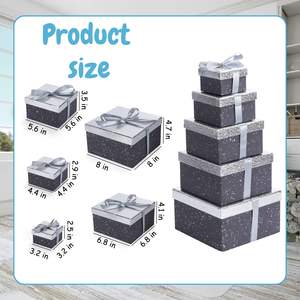 Cajas Rígidas de Cartón con Materiales Reciclados TH CBB-567, Tapa Plateada Brillante, Cinta, Cosméticos, Regalos Corporativos, Tamaños Personalizados - Product Image 4