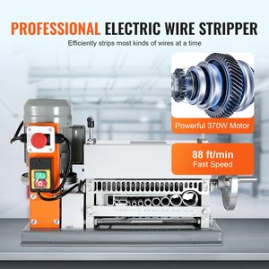 Electric Cable Stripping Tool 370 W 88 Ft/min Motorized <b>Wire</b> <b>Stripper</b> 0.06 -1.57 Includes Manual Scrap Metal Recycling Equipment - Product Image 2