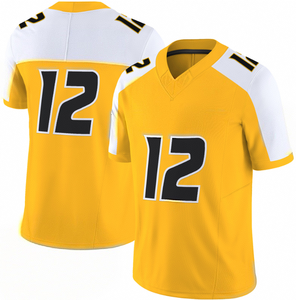 Custom Orange Blue American Football Jersey V Neck Team Uniform OEM Private <b>Label</b> Custom <b>Name</b> Number Sublimation Wholesale - Product Image 5