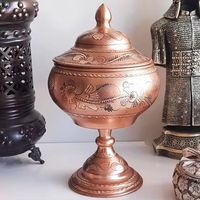 Marmite de service en cuivre martelé avec couvercle, poignées en acier inoxydable, diamètre 33 cm, cocotte de luxe isolée pour buffet, idéale pour la restauration hôtelière