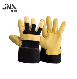 Cow Split Canvas Rigger Industrial Construction Safety Work <b>Gloves</b> Cowhide Leather Welding <b>Gloves</b> - Product Image 3