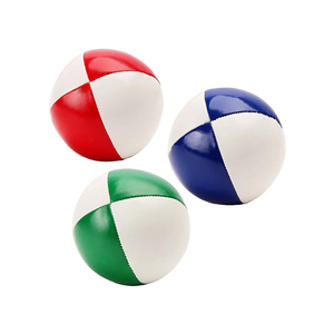 Vente en gros de balles de jonglage en cuir synthétique de haute qualité, balles souples multicolores, jouets pour enfants - Product Image 1