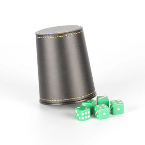 Juego de Backgammon de Cuero PU con Cubo de Dobleación, Vaso para Dados y Fichas, Vaso para Dados de Cuero Ovalado al por Mayor - Product Image 2