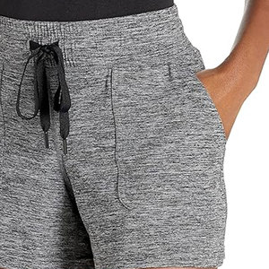 Shorts de sport pour femmes, avec couche intérieure sécurisée, légers, anti-plis, décontractés, taille mi-haute, coupe ample, 2-en-1 - Product Image 6