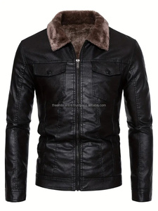 Chaqueta de cuero para hombre, diseño único, superventas, precio económico, chaqueta de invierno elegante y ajustada de alta fabricación para hombre - Product Image 4
