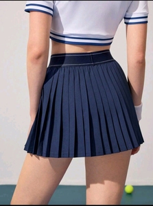 Women Pleated Tennis <b>Skirt</b> Athletic Golf Skort Elastic Waist Sports Short Custom Logo Available In all Colors - Product Image 5