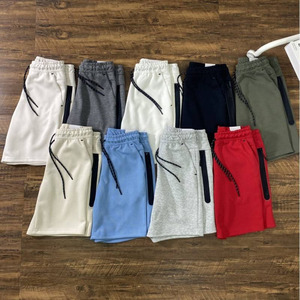 Pantalones Cortos Deportivos Personalizados con Logotipo 3D en Relieve, Lavado Ácido, Cintura Elástica, 100% Algodón, Color Sólido, Secado Rápido para Hombre - Product Image 2