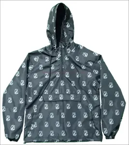 Tendance Nouveau Design Veste Coupe-Vent Sweat à Capuche Logo Imprimé dessus sur mesure avec doublure en maille à l'intérieur Veste de Pluie Impression Bouffante