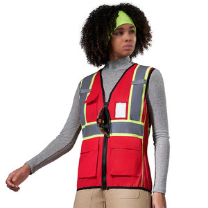 Chaleco de Seguridad para Mujer de Alta Calidad al por Mayor, con Tiras Reflectantes, Visibilidad Mejorada, Costuras Reforzadas, Chaleco de Seguridad para Bomberos - Product Image 5