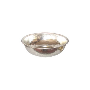 Premium Quality 3 Pcs Silver Hammered <b>Metal</b> <b>Buckets</b> With Gold Ring Handles At Competitive Price - Product Image 4
