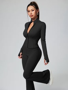 Seamless 2-Piece Summer Tracksuit Activewear Lightweight Eco-Friendly Breathable Plain Matte Finished Training <b>Cami</b> High-Rise - Product Image 2